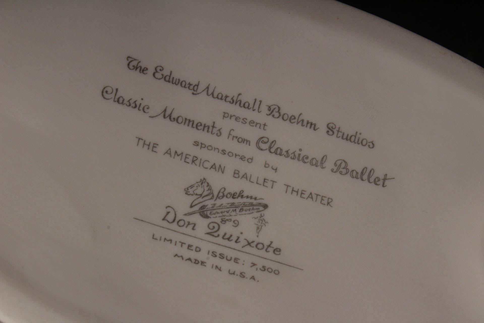 Boehm Ballerinas "Firebird" and "Don Quixote"