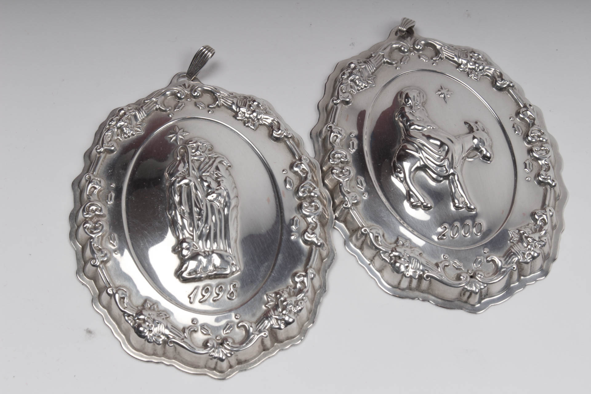 Sterling Silver Reed & Barton "Francis I" Nativity Ornaments