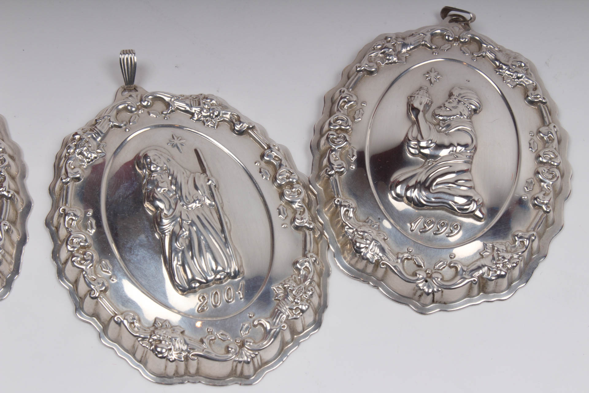 Sterling Silver Reed & Barton "Francis I" Nativity Ornaments