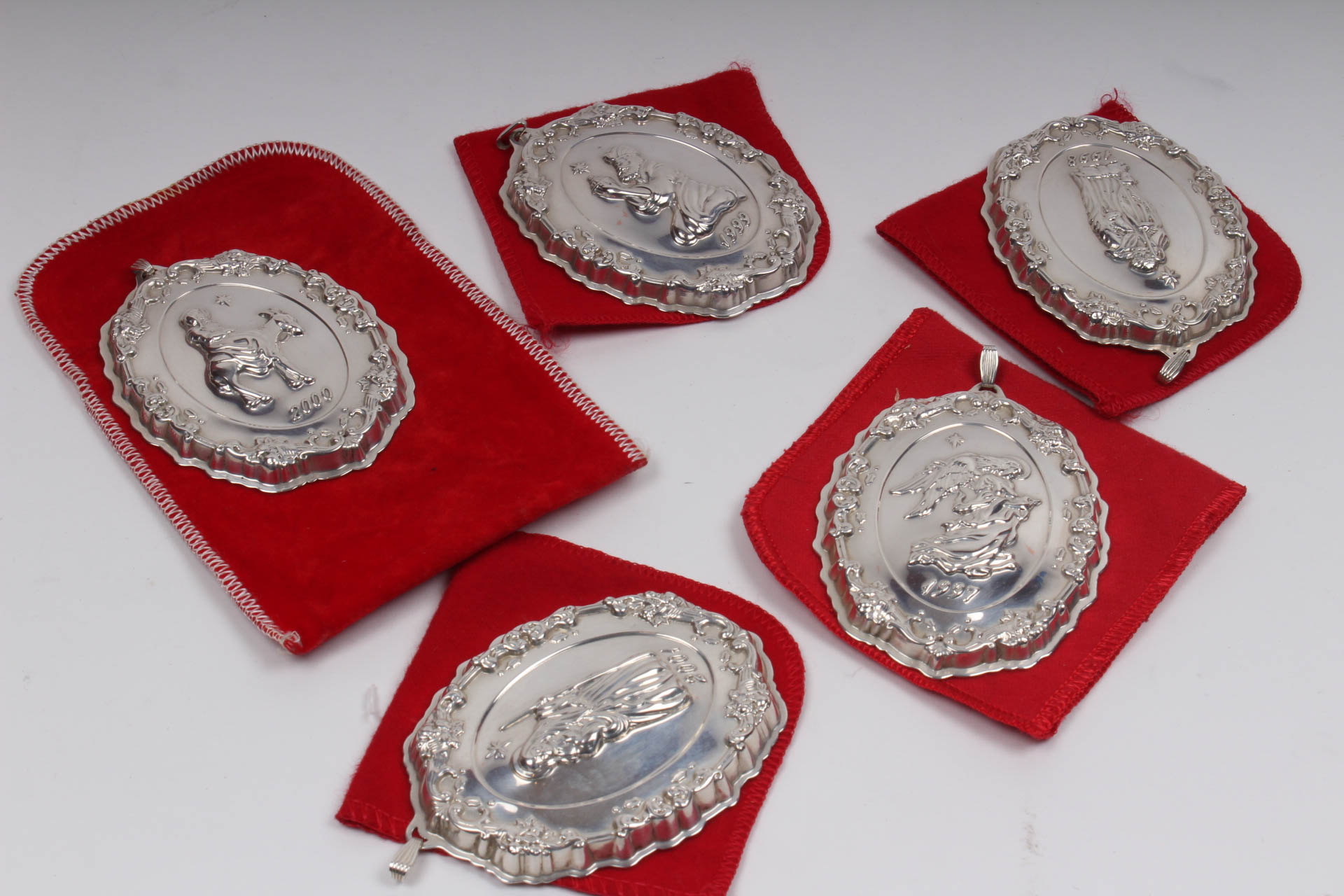 Sterling Silver Reed & Barton "Francis I" Nativity Ornaments