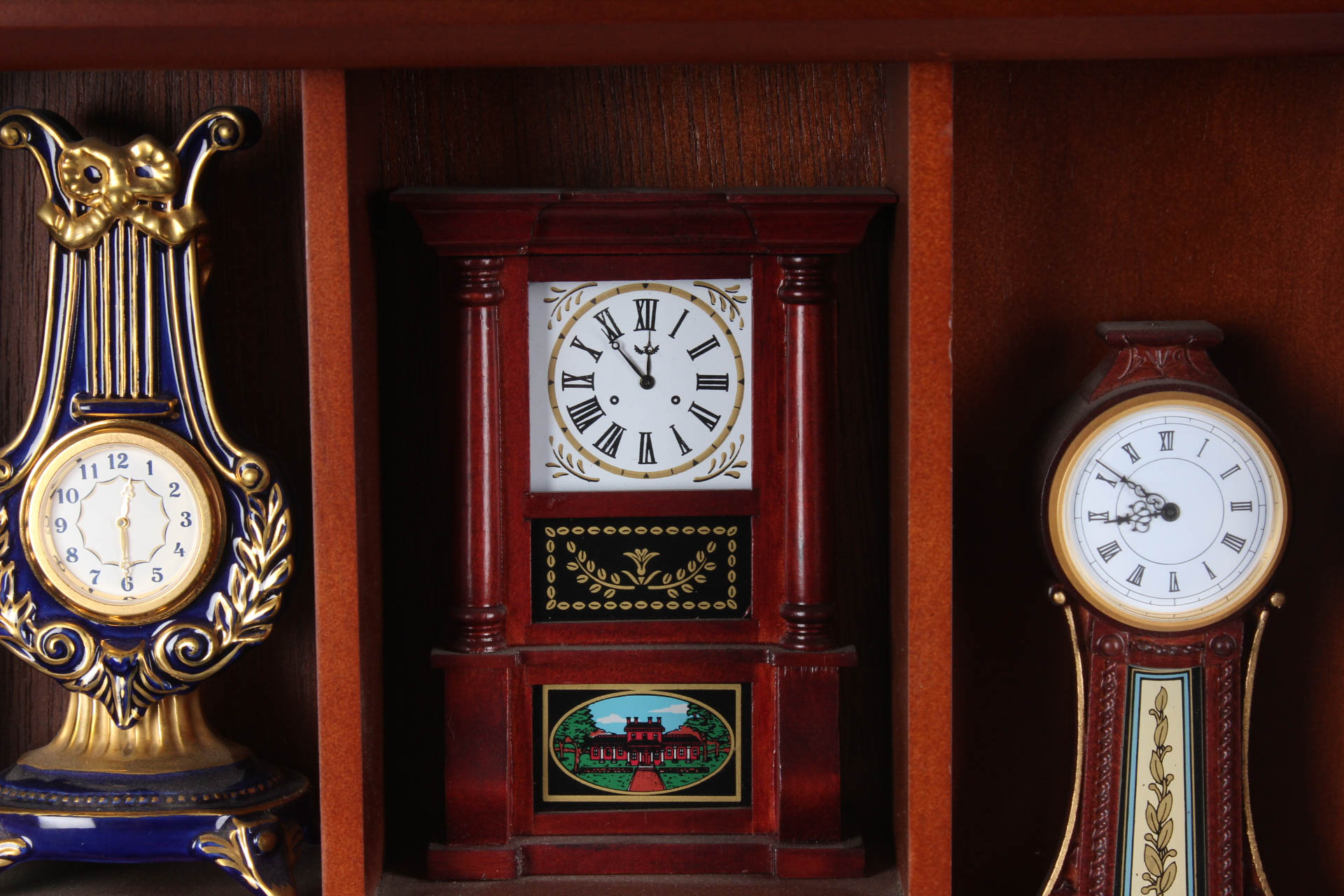 Collection of Miniature Clocks by the Franklin Mint