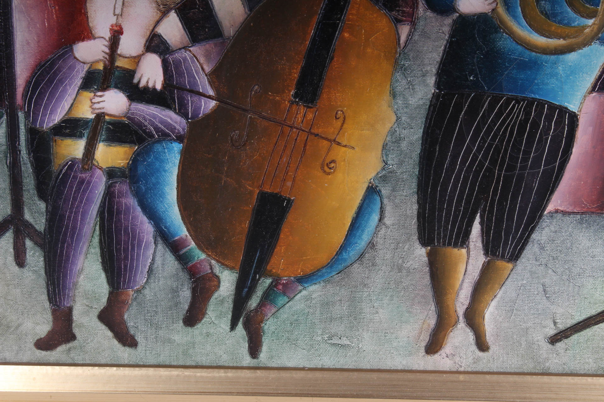 J. Roybal Original Oil on Canvas "The Sextet"