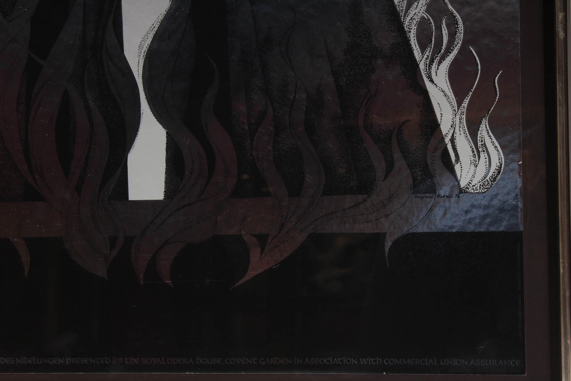 Ingrid Rosell Lithograph of "Brünnhilde" from the Ring Cycle Operas