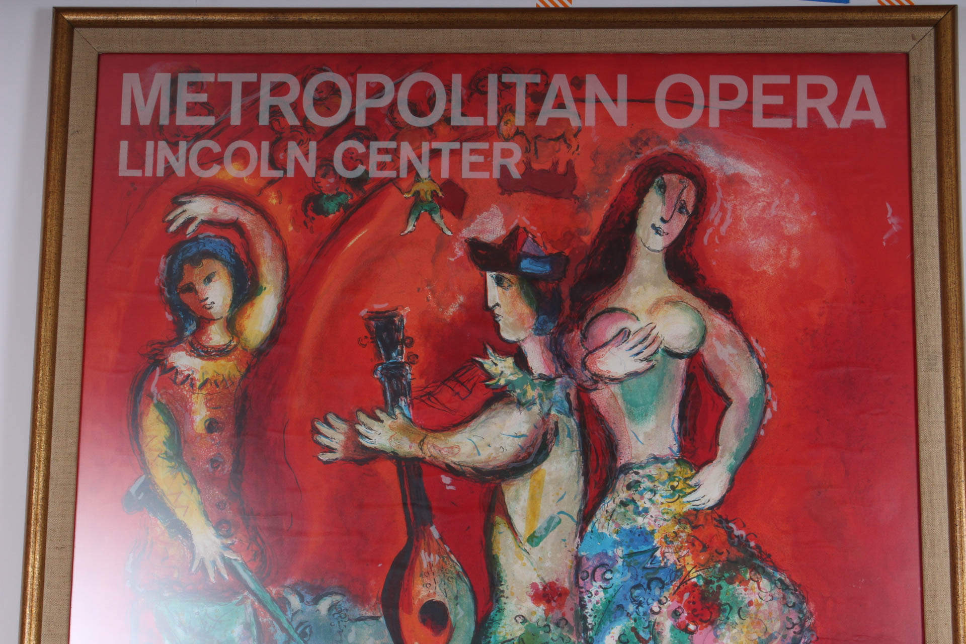 Marc Chagall Lithograph Metropolitan Opera Poster Print