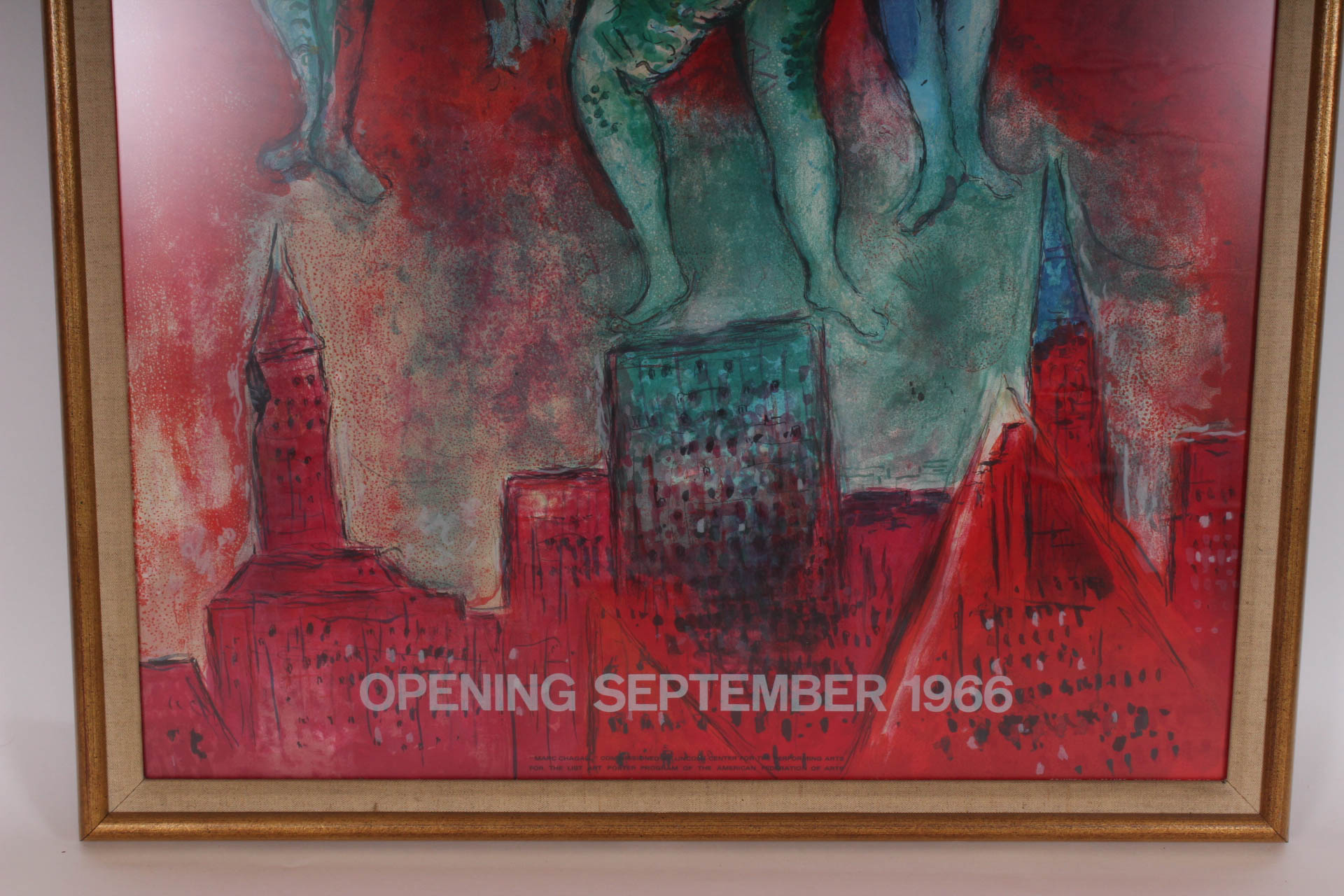 Marc Chagall Lithograph Metropolitan Opera Poster Print