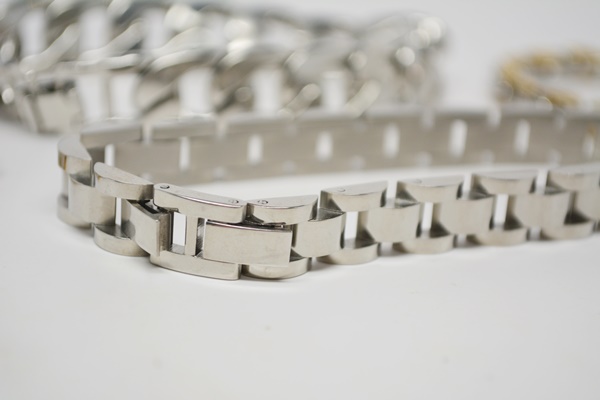 Four Stainess Steel Men's Bracelets