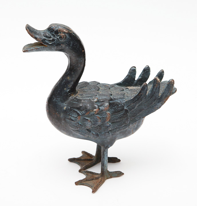 Antique Cast Iron Geese Figurines
