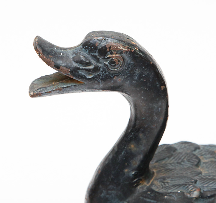 Antique Cast Iron Geese Figurines