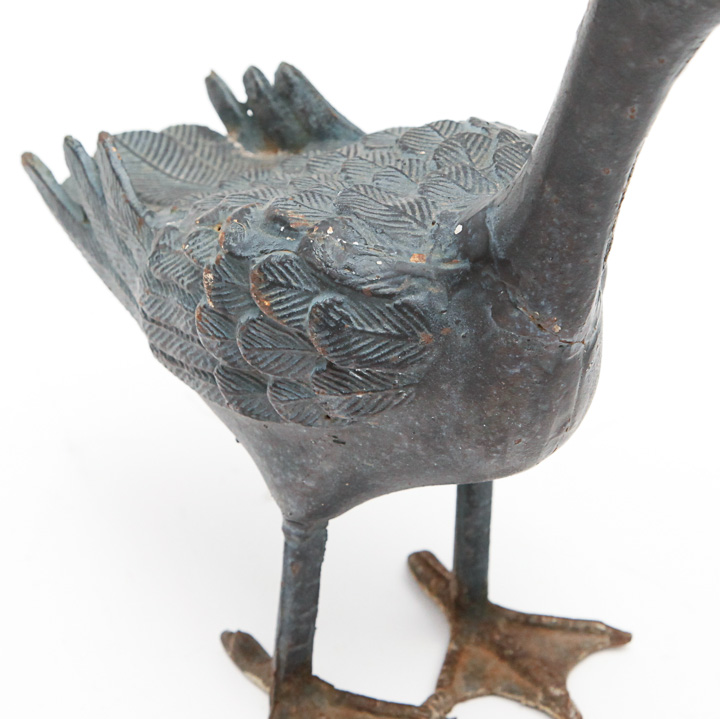 Antique Cast Iron Geese Figurines