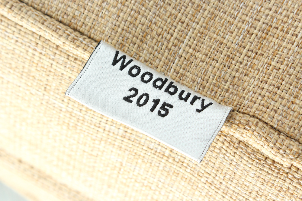 Two Hampton Bay "Woodbury" Wicker Patio Chairs with Ottomans