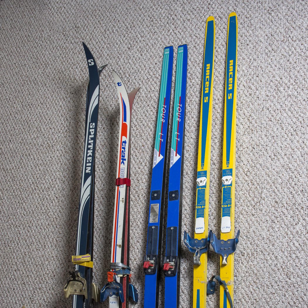 Splitkein, Trak. Rossignol, and Kneissel Skis