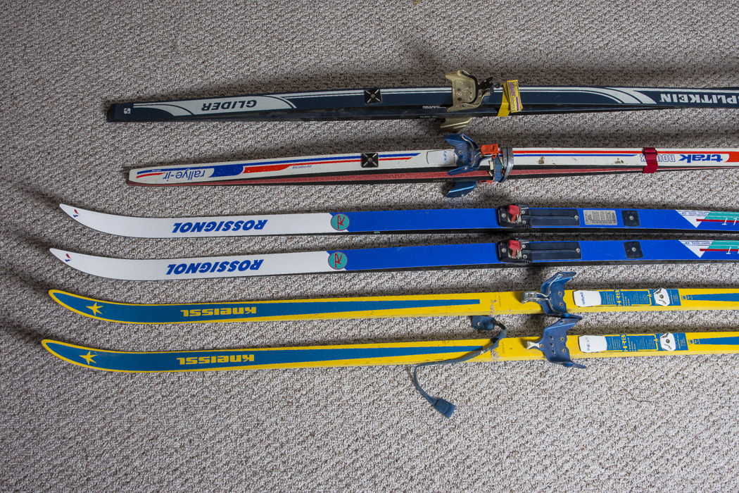 Splitkein, Trak. Rossignol, and Kneissel Skis