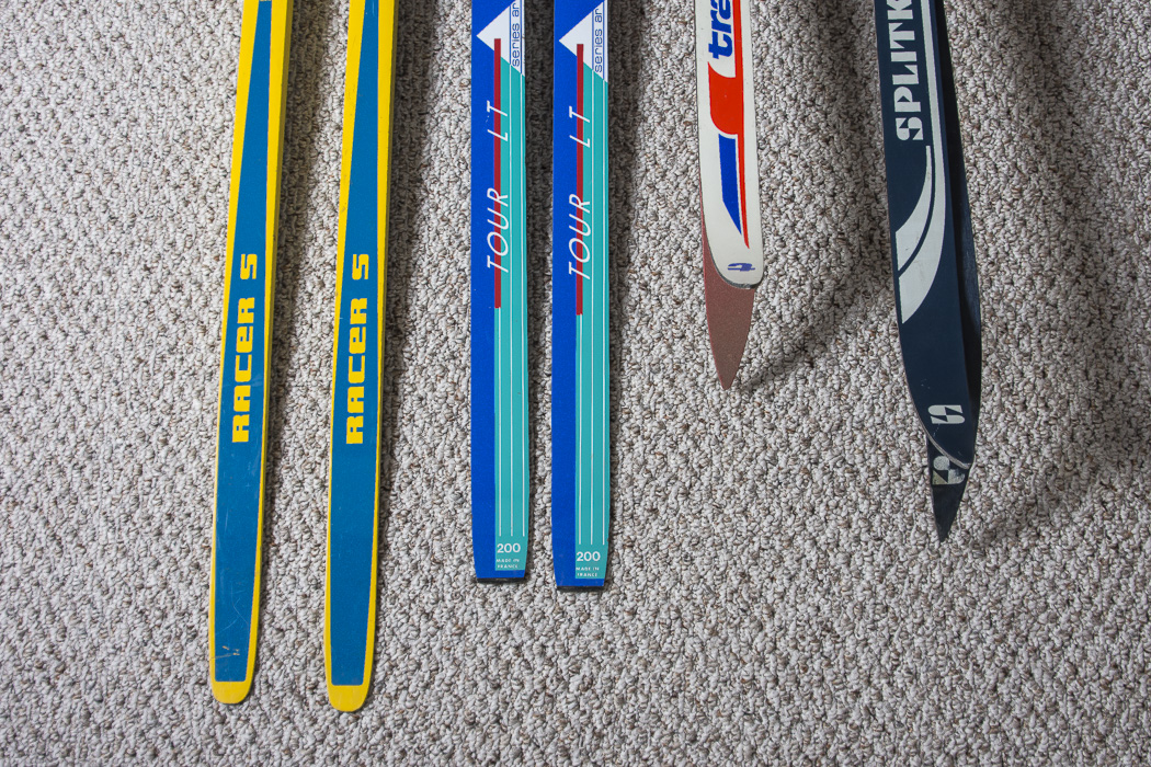 Splitkein, Trak. Rossignol, and Kneissel Skis