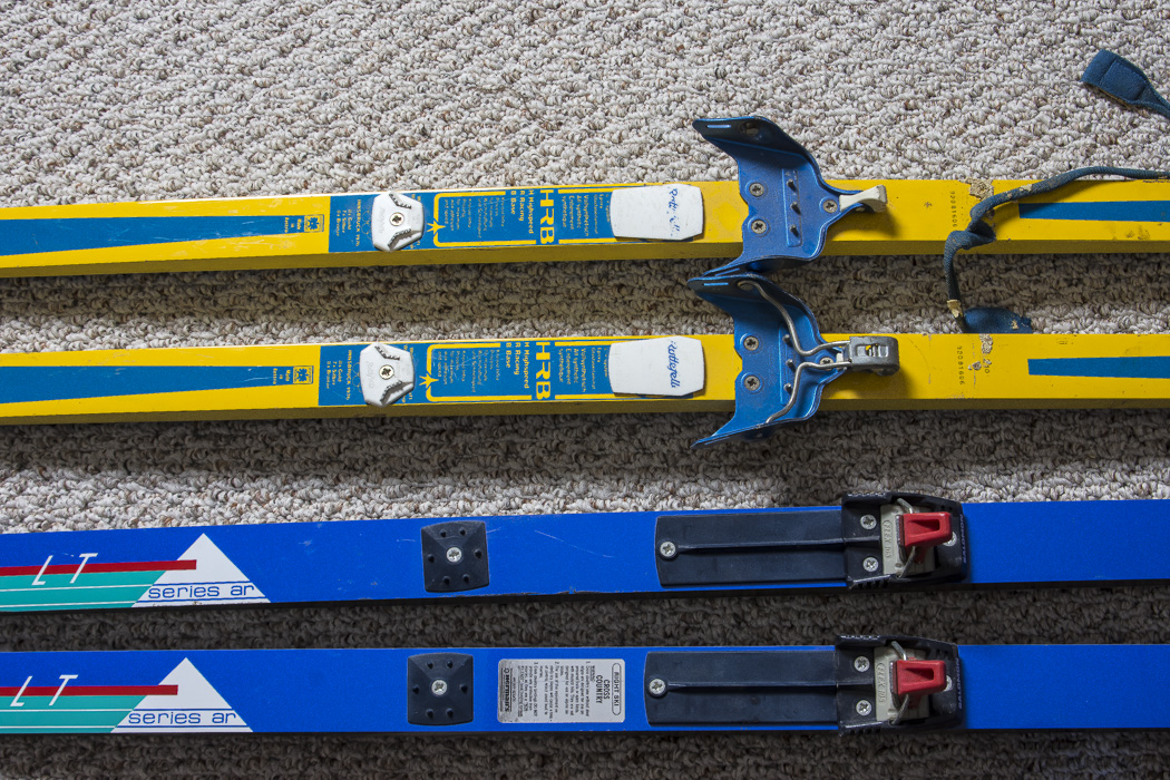 Splitkein, Trak. Rossignol, and Kneissel Skis