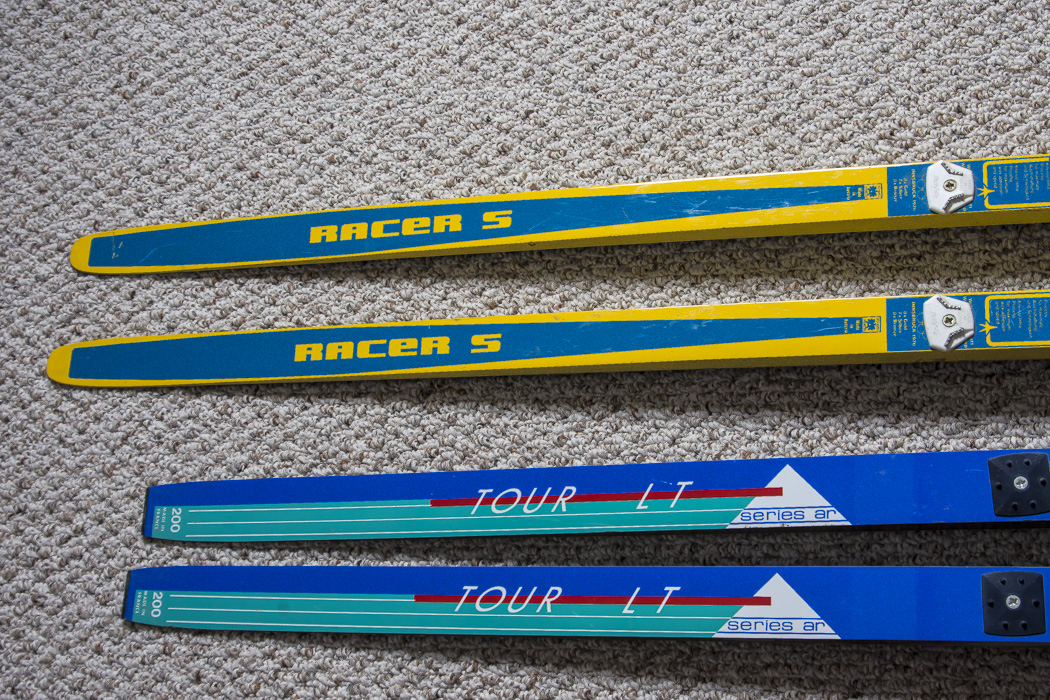 Splitkein, Trak. Rossignol, and Kneissel Skis