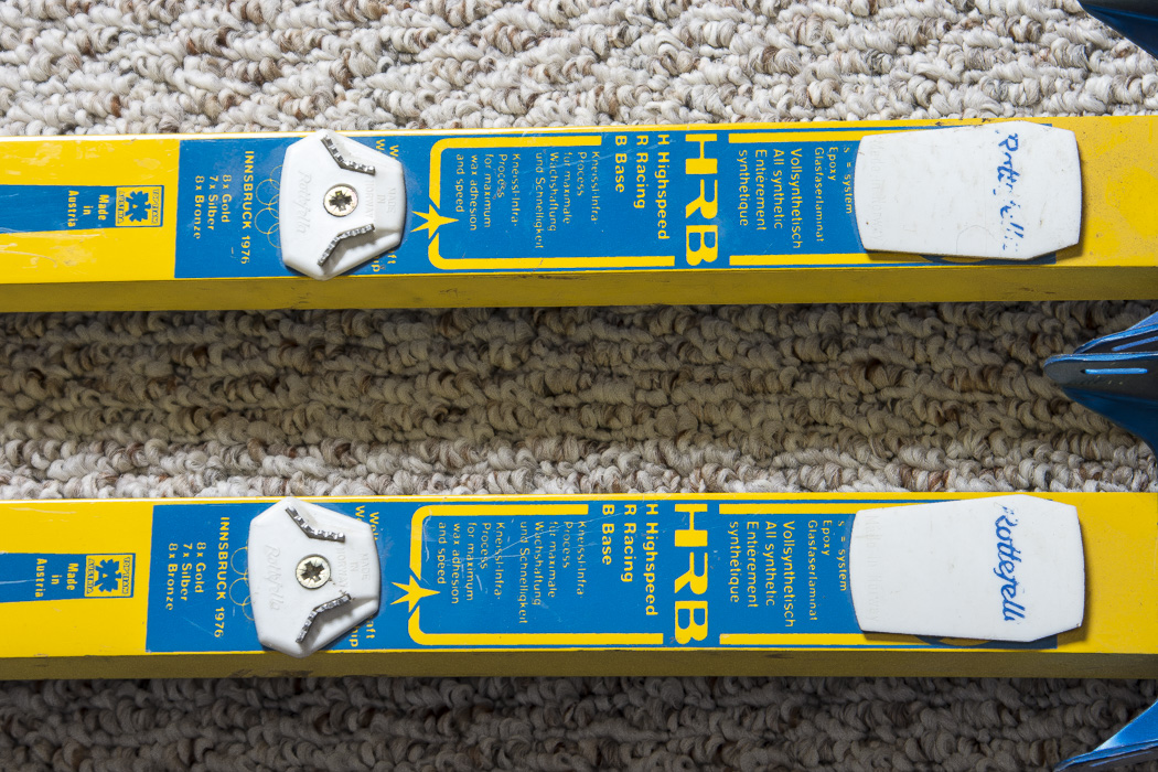 Splitkein, Trak. Rossignol, and Kneissel Skis