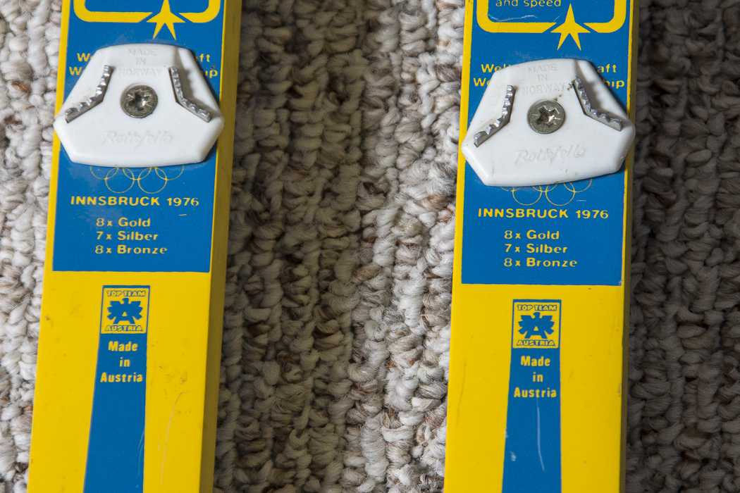 Splitkein, Trak. Rossignol, and Kneissel Skis