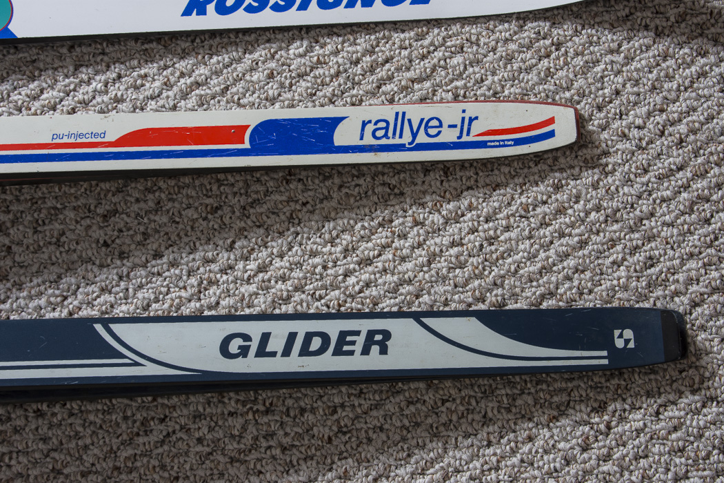 Splitkein, Trak. Rossignol, and Kneissel Skis