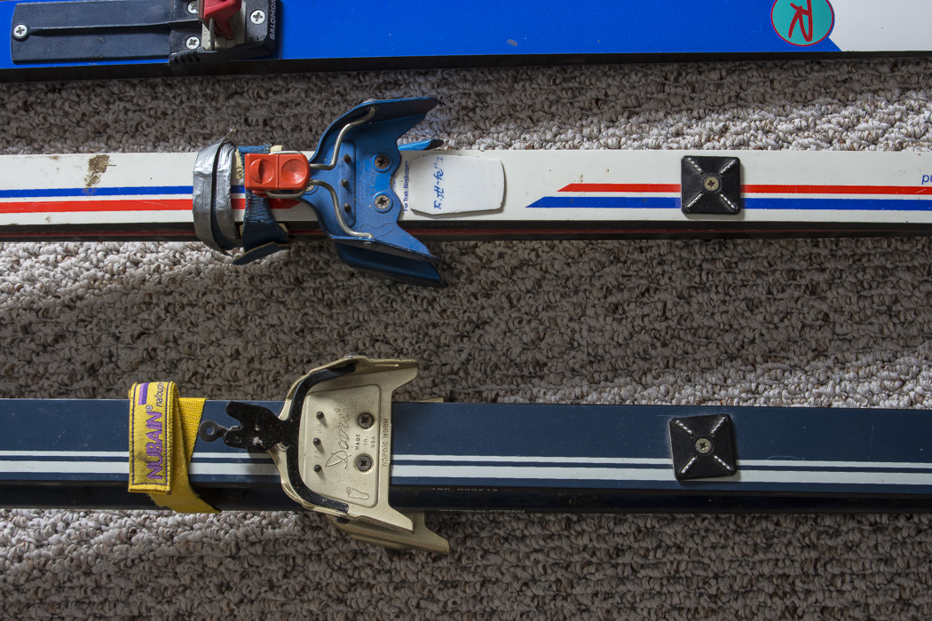 Splitkein, Trak. Rossignol, and Kneissel Skis