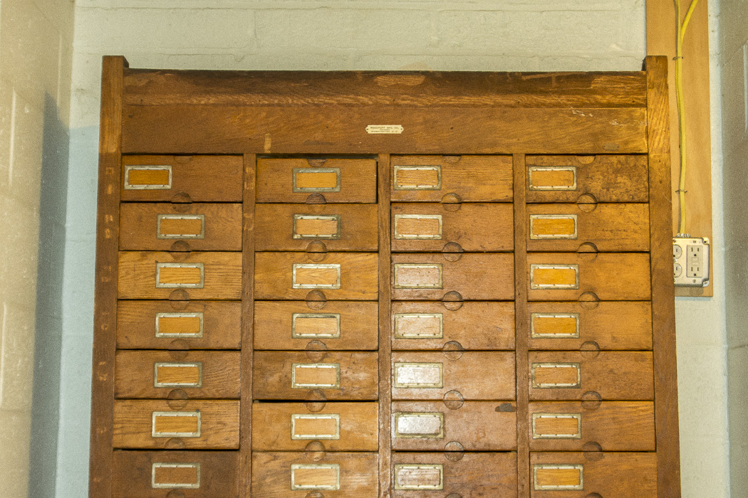 Antique Oak Woodruff Patent Cabinet