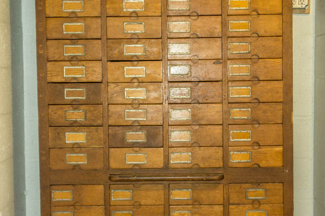 Antique Oak Woodruff Patent Cabinet