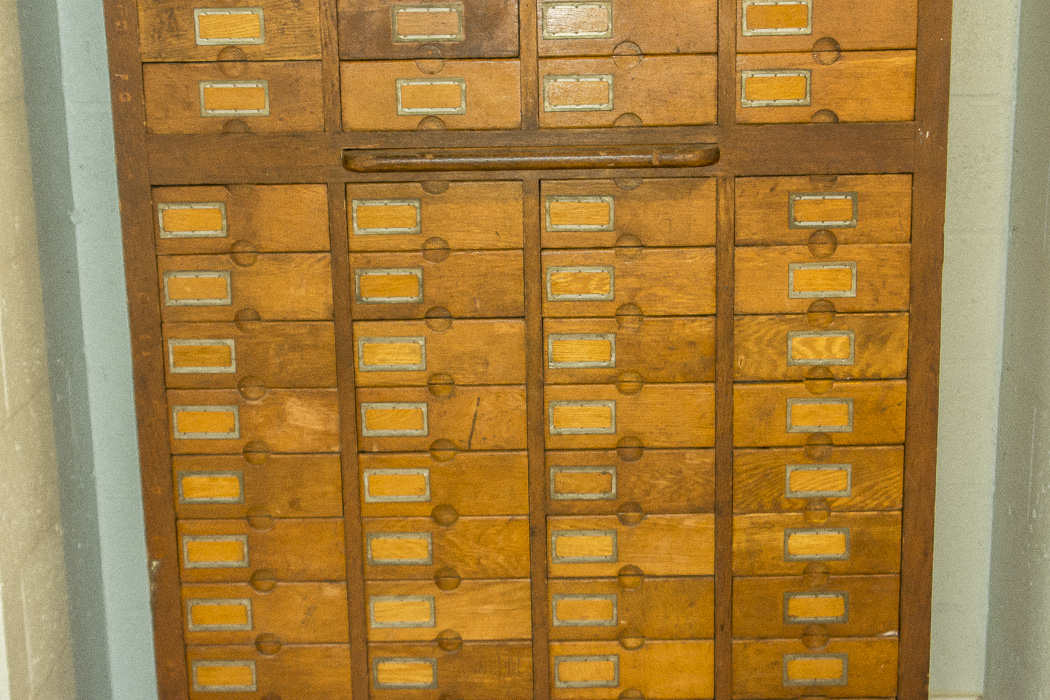 Antique Oak Woodruff Patent Cabinet