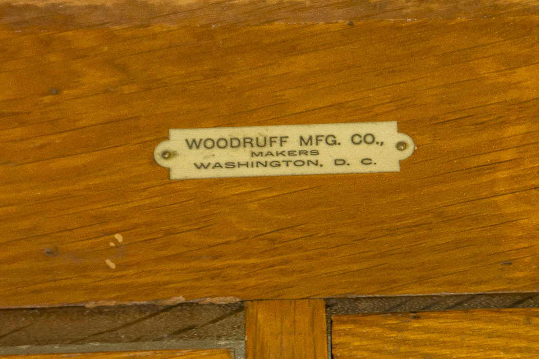 Antique Oak Woodruff Patent Cabinet