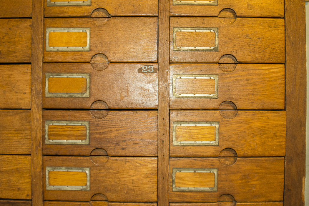 Antique Oak Woodruff Patent Cabinet