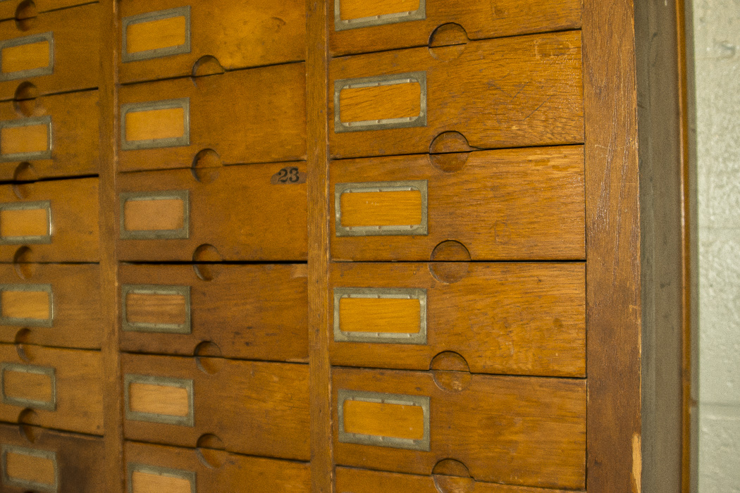 Antique Oak Woodruff Patent Cabinet