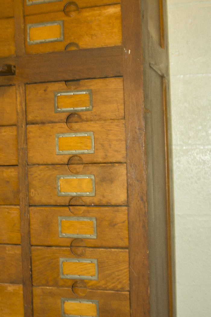 Antique Oak Woodruff Patent Cabinet