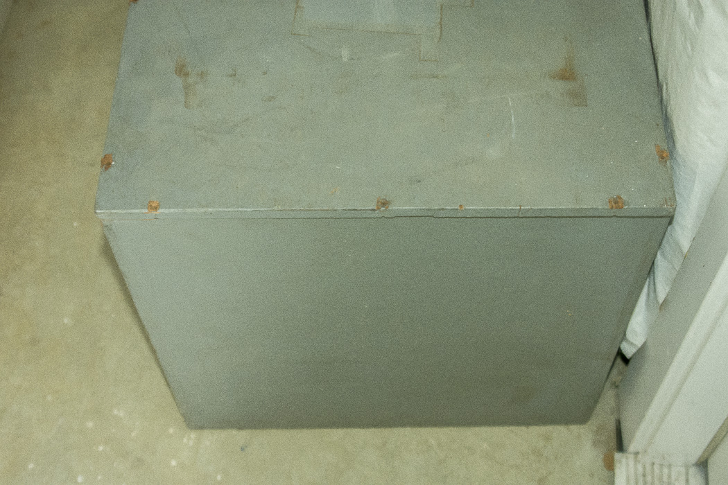 Wood Crate and Electrical Cables