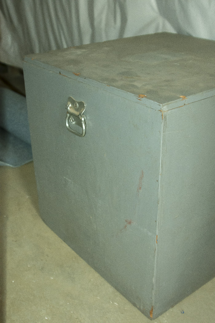 Wood Crate and Electrical Cables