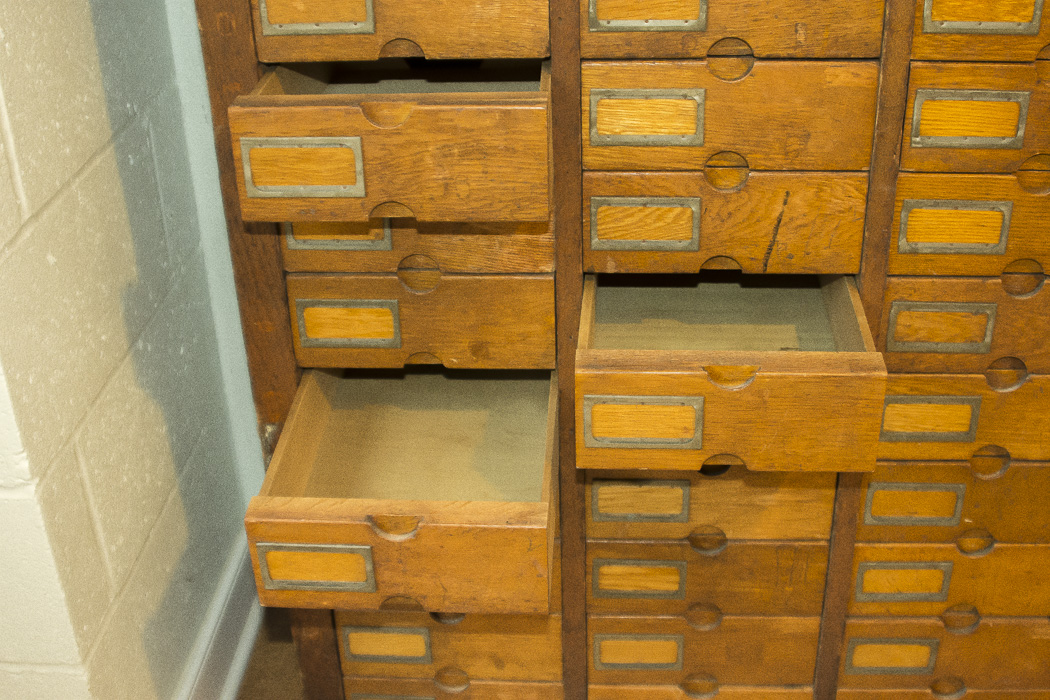 Antique Oak Woodruff Patent Cabinet