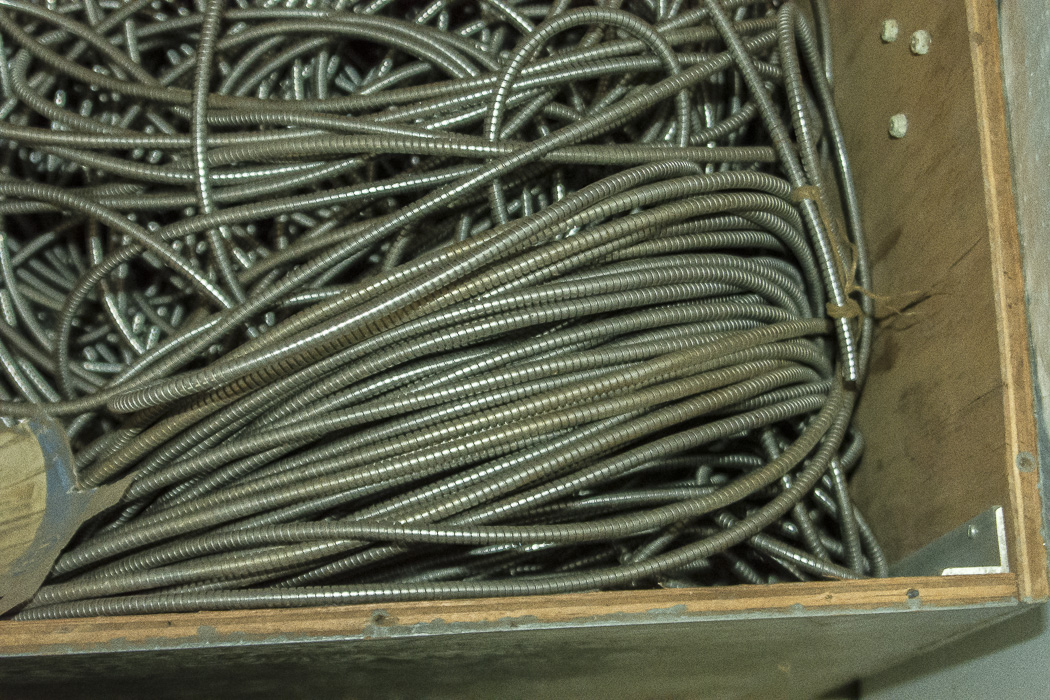 Wood Crate and Electrical Cables