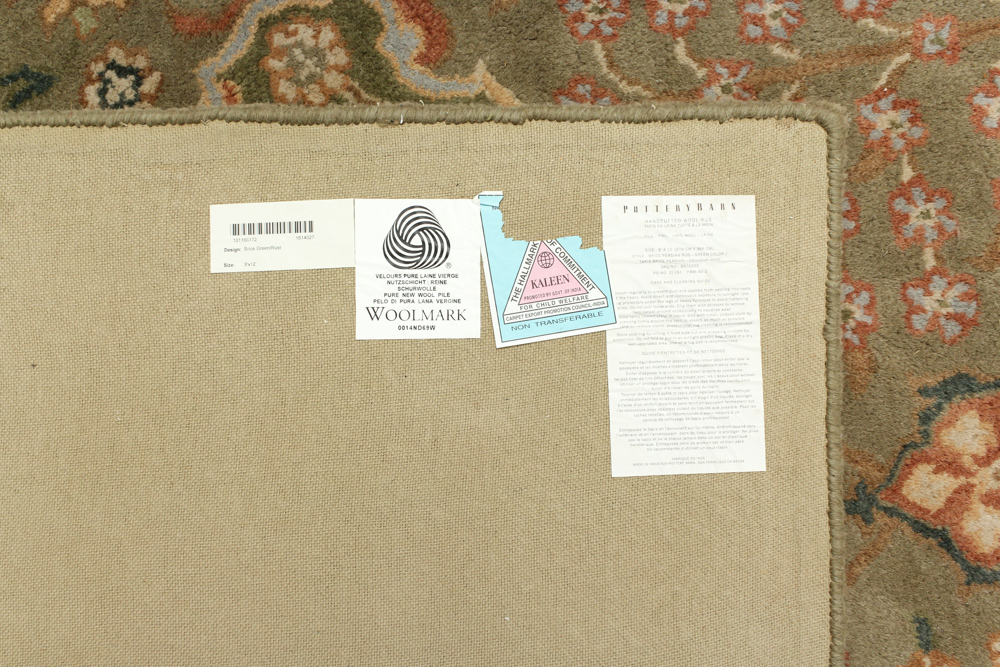 Hand Tufted Persian Style Room Size Rug by Pottery Barn