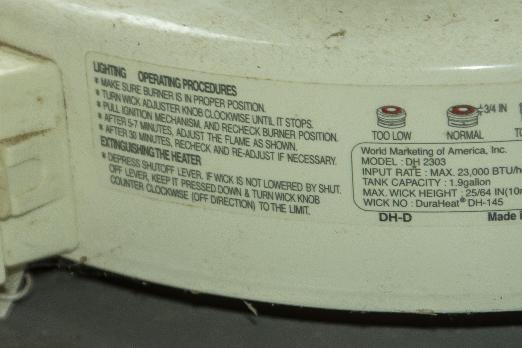 Duraheat Kerosene Heater and Accessories