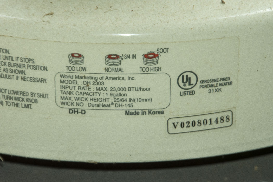 Duraheat Kerosene Heater and Accessories