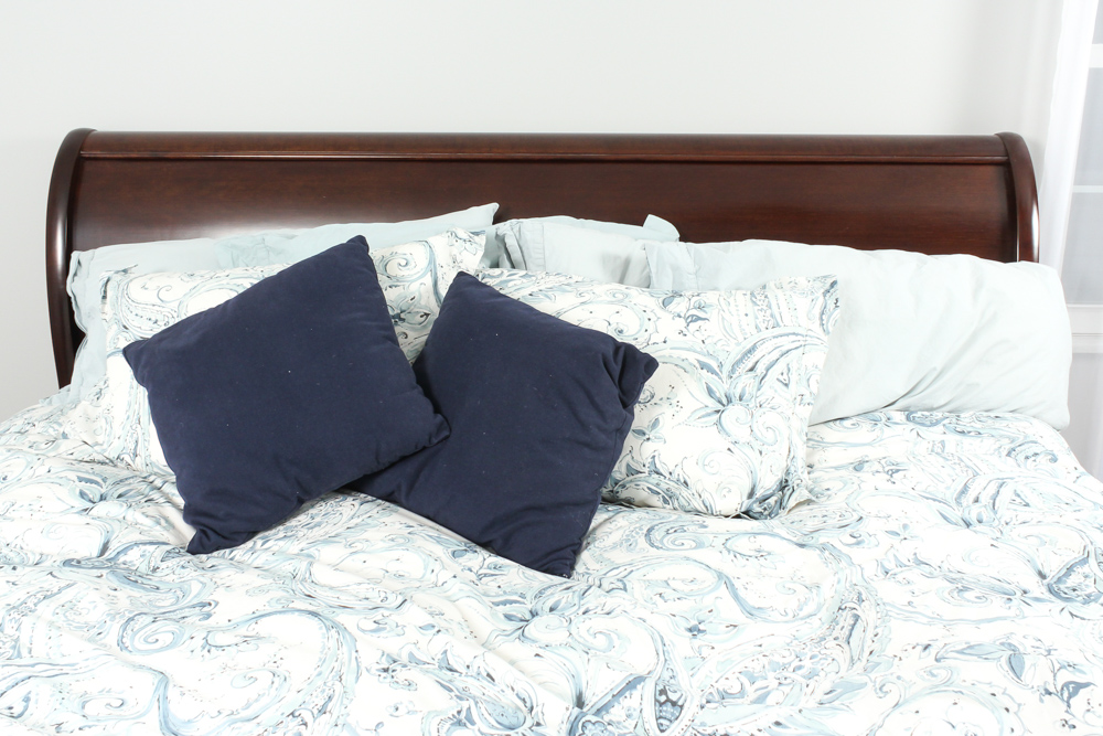 Restoration Hardware "Marston" Cherry King Sleigh Bed by Michaels Furniture