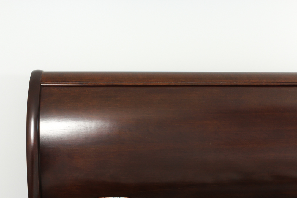 Restoration Hardware "Marston" Cherry King Sleigh Bed by Michaels Furniture