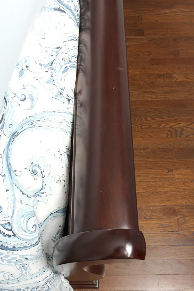 Restoration Hardware "Marston" Cherry King Sleigh Bed by Michaels Furniture