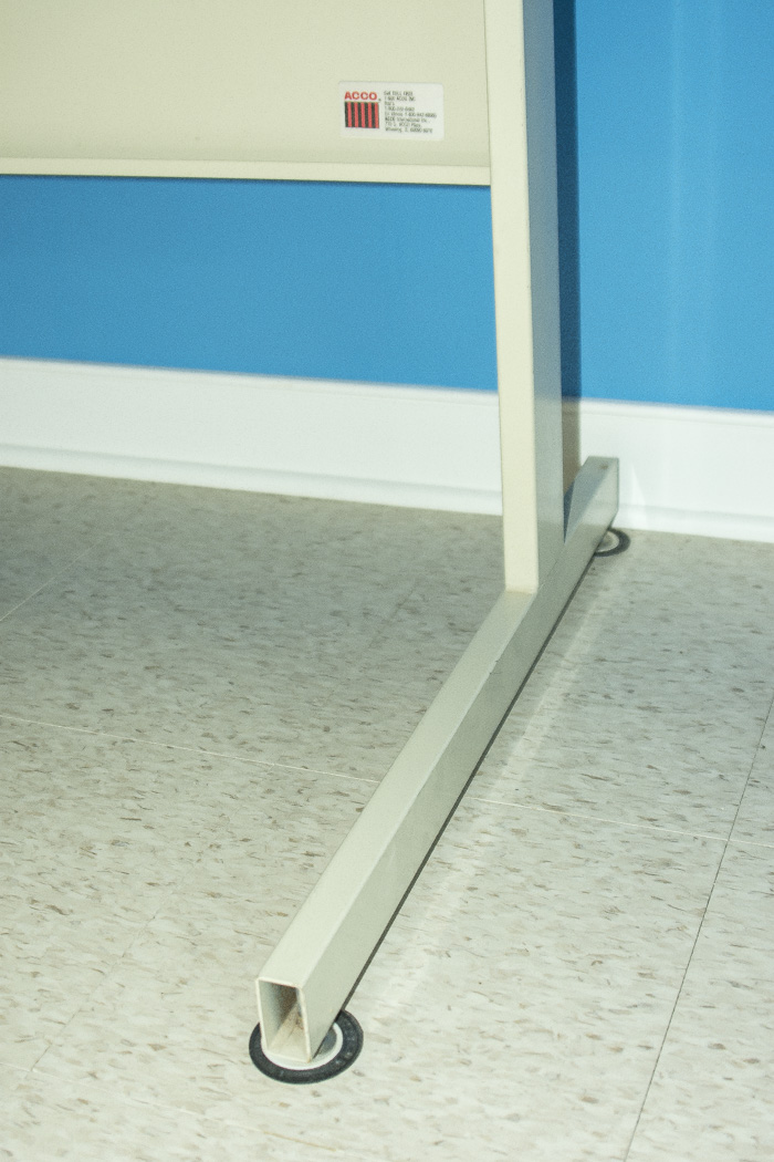 Wood and Metal Desk and Wood Office Chair