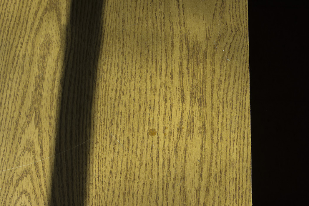 Wood and Metal Desk and Wood Office Chair