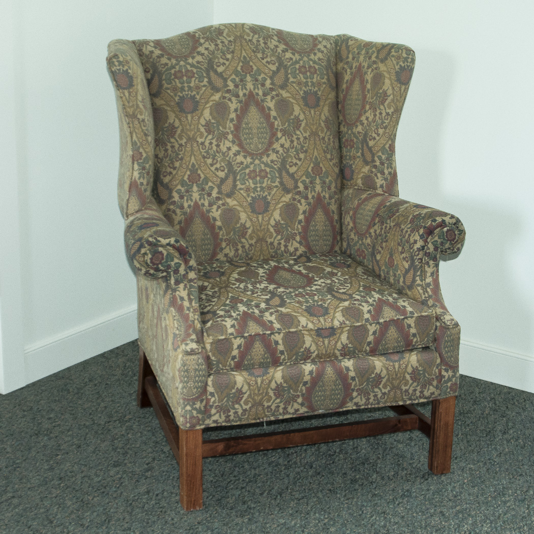 Chippendale Style Wingback Chair