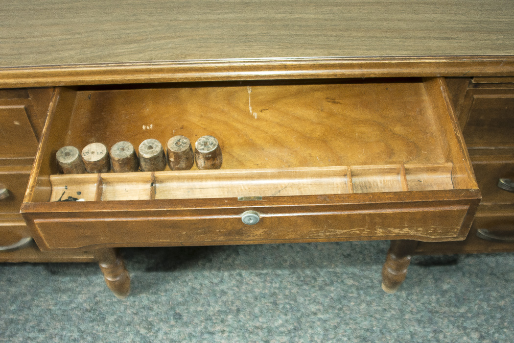 Double Pedestal Wood Desk