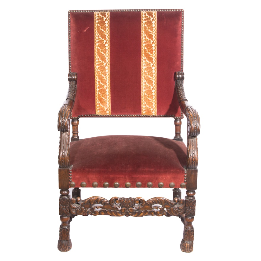 Early 20th Century Baroque Style Armchair