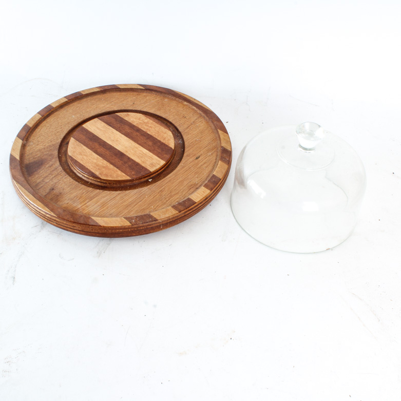 Vintage Goodwood Cheese Platter with Glass Dome