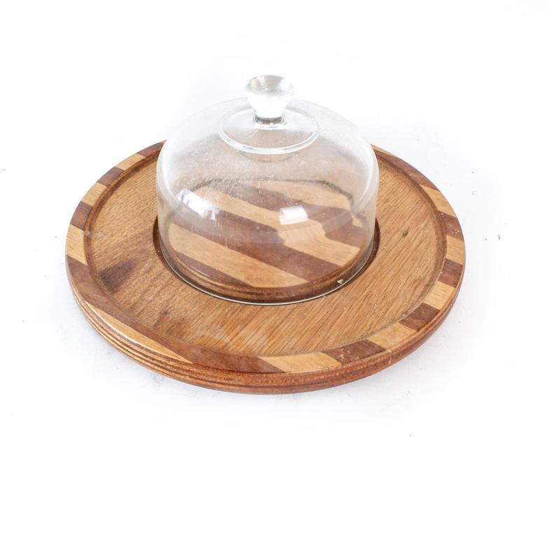Vintage Goodwood Cheese Platter with Glass Dome