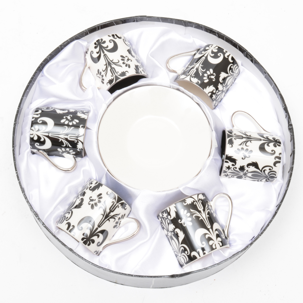 Classic Coffee & Tea Black and White Set