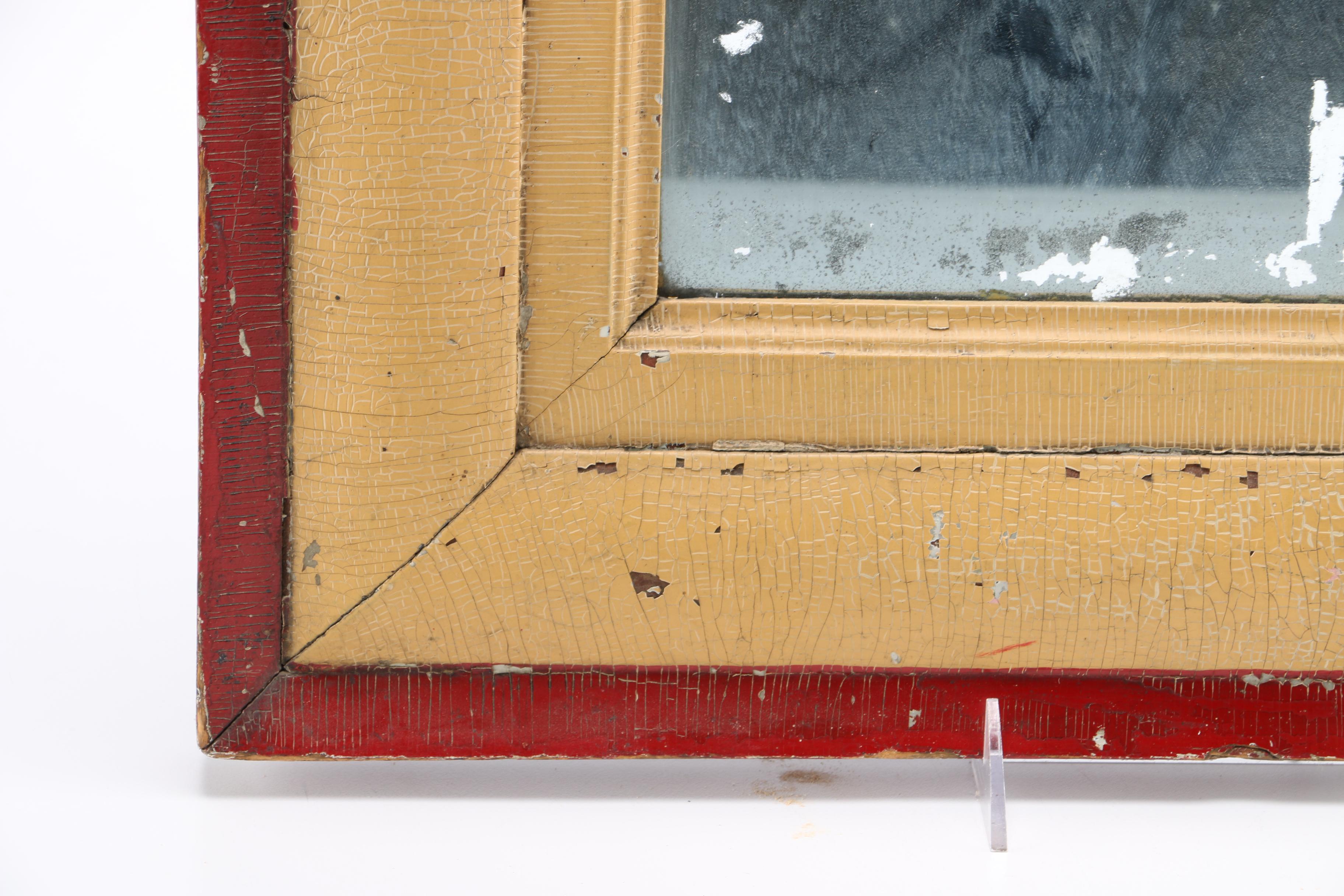 Vintage Mirror in Painted Wooden Frame