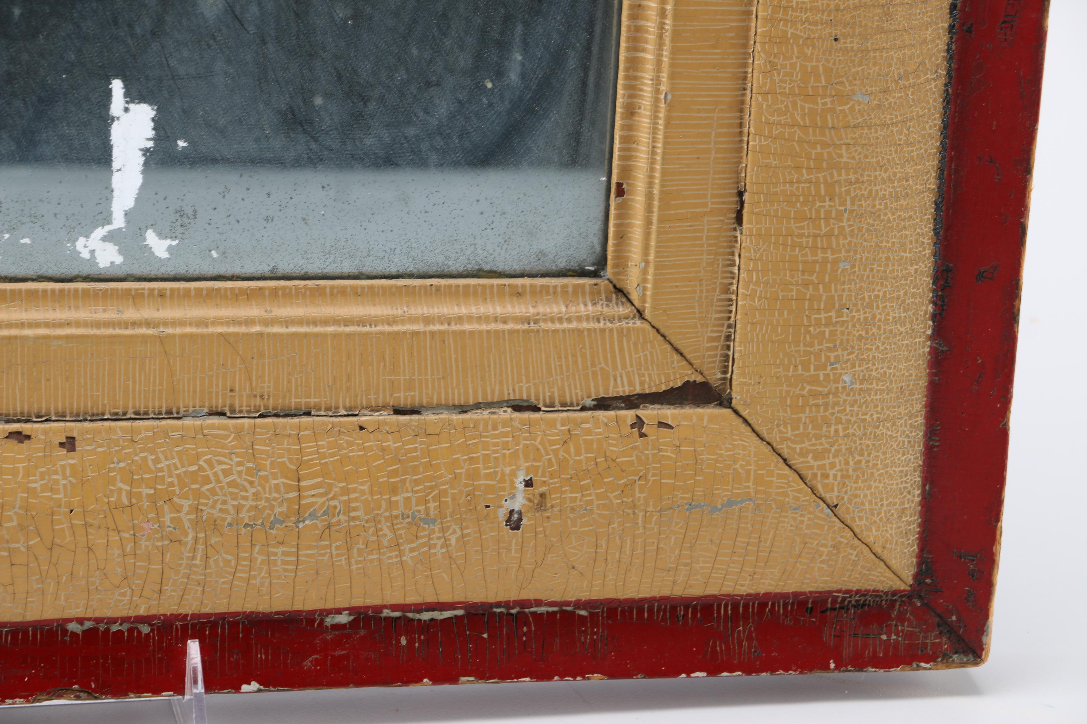 Vintage Mirror in Painted Wooden Frame